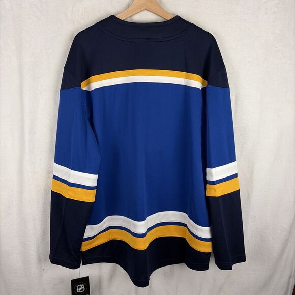 St Louis Blues NHL Fanatics Breakaway Home Jersey Blue Size Large NWT - Picture 6 of 7